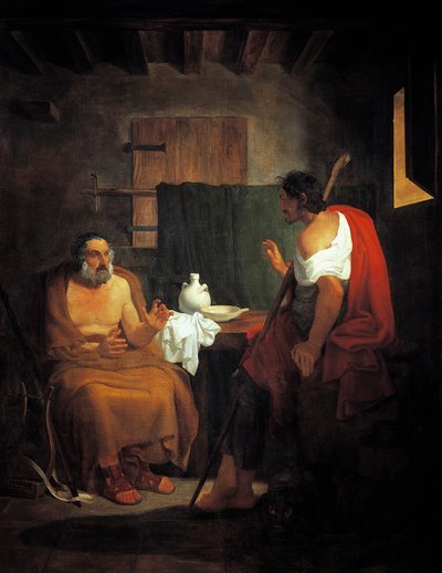 Homero ciego en la casa del pastor Glauco de Tommaso Minardi