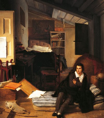 Autorretrato en el Ático de Tommaso Minardi