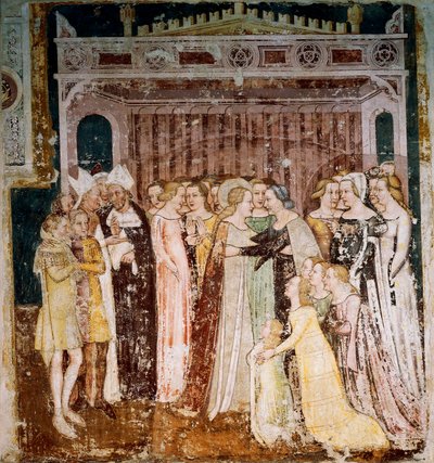 Despedida (detalle), detalle de Historias de Santa Úrsula de Tommaso da Modena