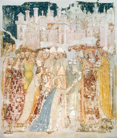 La llegada de Santa Úrsula a Roma de Tommaso da Modena