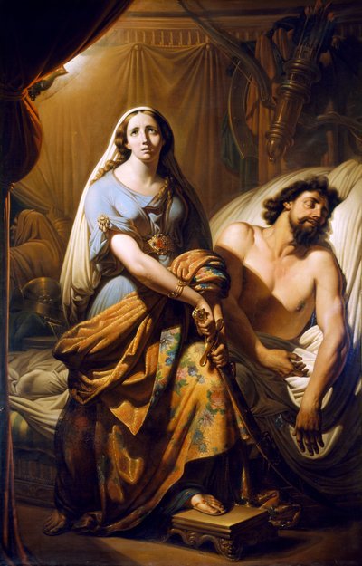 Judith cortando la cabeza de Holofernes (óleo sobre lienzo) de Tommaso de Vivo