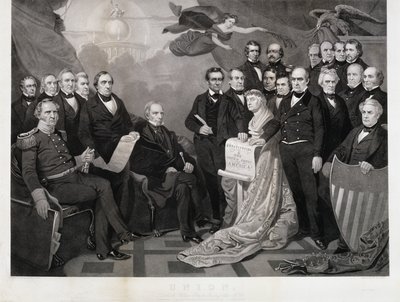 Unión, c. 1861 (grabado en papel verjurado) de Tompkins Harrison (after) Matteson