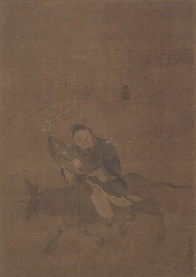 Daoísta Montando un Animal con Cuernos de Tong Renyi
