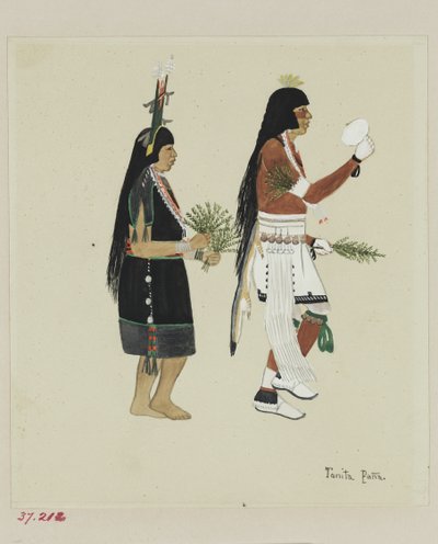 Bailarines de maíz, c 1920 de Tonita Peña