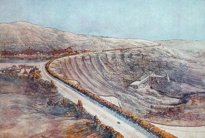 Presa hidroeléctrica, diseñada por Tony Garnier (1869-1948) de 