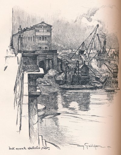 Muelle frente a Waterloo Pier, c1902 de Tony Grubhofer