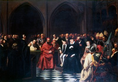 El coloquio de Poissy en 1561, c. 1855-1912 de Tony Robert Fleury