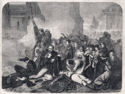 La masacre de civiles en Castle Square, Varsovia, el 8 de abril de Tony Robert Fleury