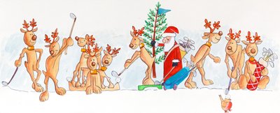 Golfistas Navideños de Tony Todd