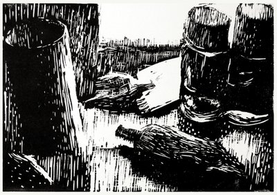 Botellas en blanco y negro de Tore Bahnson
