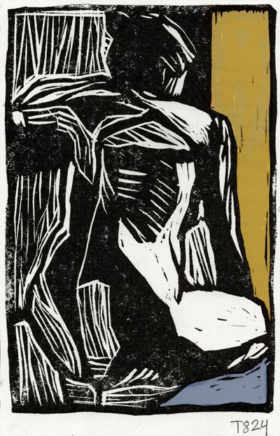 Figura abstracta expresiva de Tore Bahnson