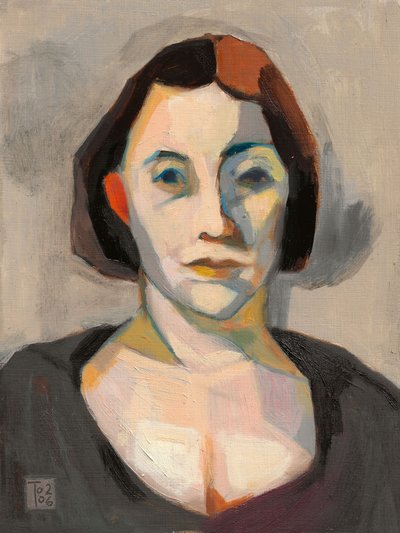 Retrato expresivo de una mujer de Tore Bahnson