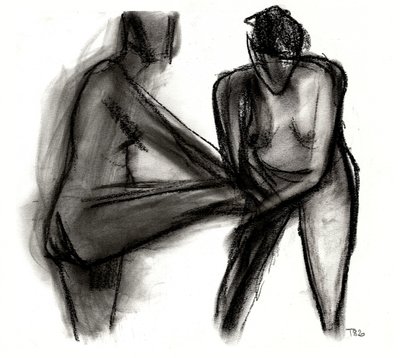 Figuras de desnudos expresivas de Tore Bahnson