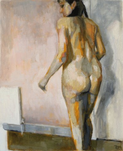 Figura desnuda a la luz de Tore Bahnson