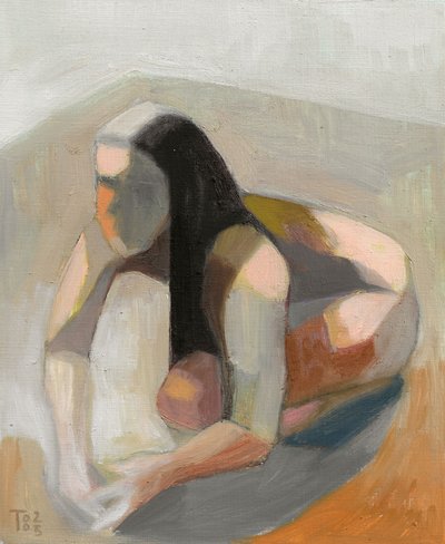 Figura abstracta pensativa de Tore Bahnson