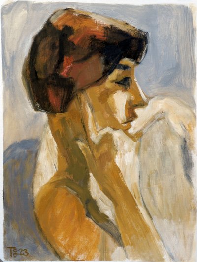 Perfil de una mujer reflexiva de Tore Bahnson