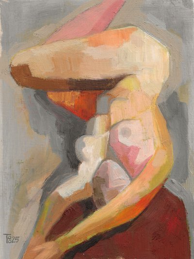 Figura abstracta cálida de Tore Bahnson