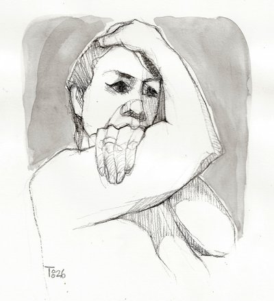 Mujer en contemplación de Tore Bahnson