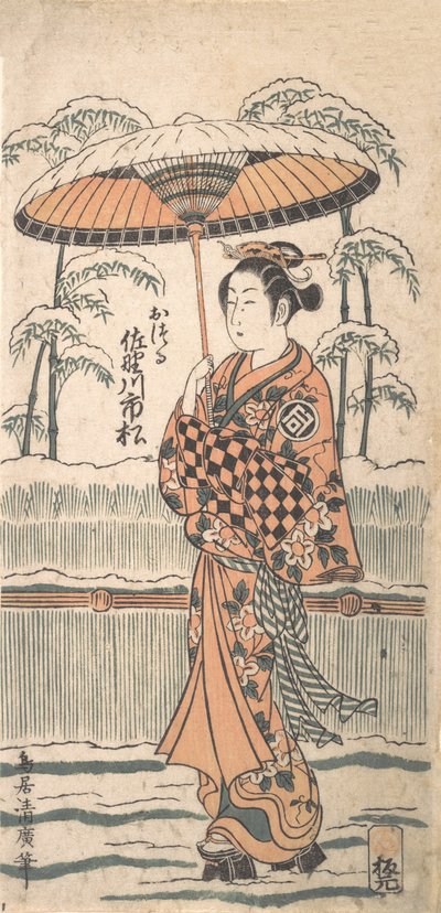 Sanogawa Ichimatsu en el Papel de Otsuru de Torii Kiyohiro
