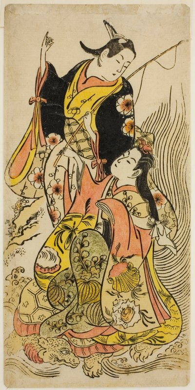 Una Versión Moderna de Urashima Taro de Torii Kiyomasu II