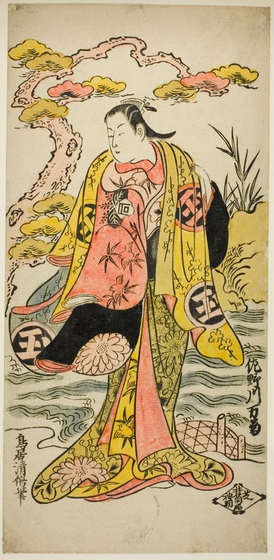 El actor Sanogawa Mangiku I de Torii Kiyomasu II