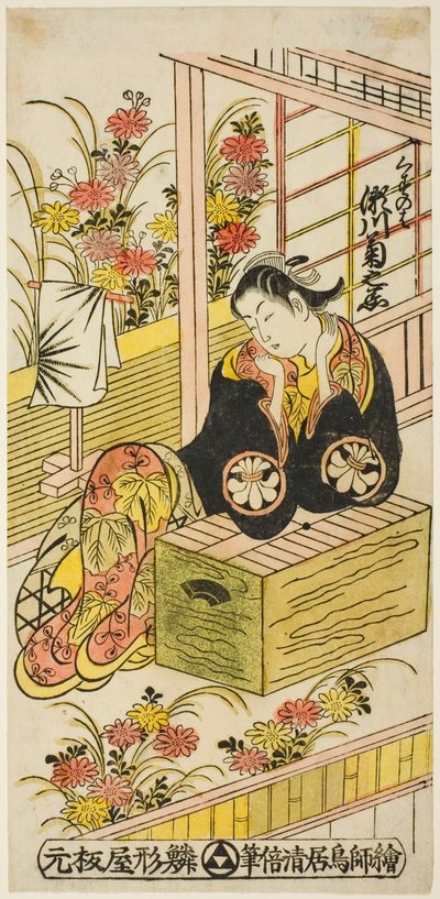 El actor Segawa Kikunojo I como Kuzunoha de Torii Kiyomasu II