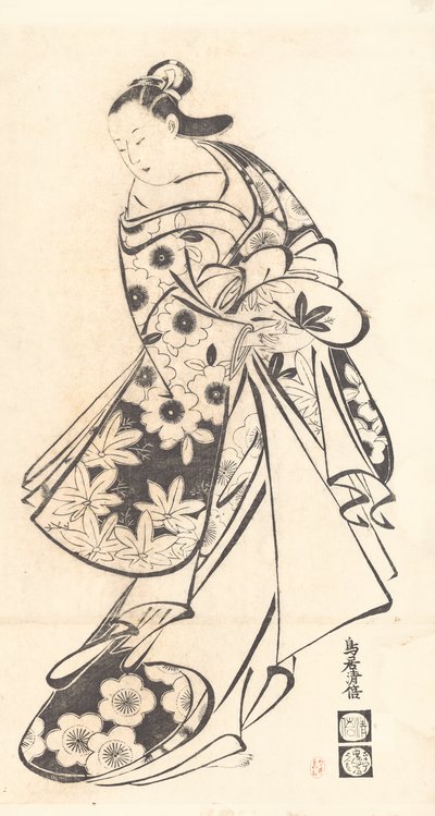 Cortesana de Torii Kiyomasu I