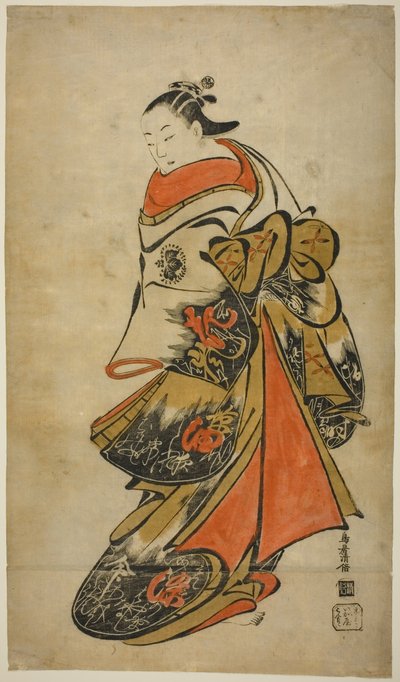 El actor Fujimura Handayu II como Oiso no Tora de Torii Kiyomasu I