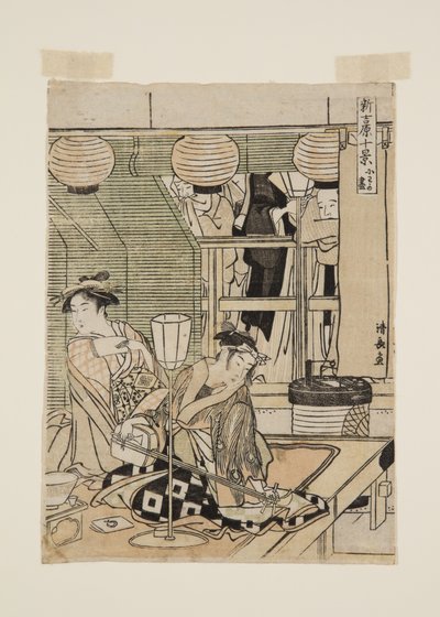 (grabado en madera a color) de Torii Kiyonaga