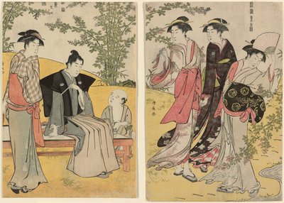 Una excursión en Hagidera, de la serie "Un Brocado de Modales Orientales (Fuzoku Azuma no nishiki)" de Torii Kiyonaga