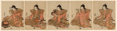 Cinco Músicos (Gonin bayashi) de Torii Kiyonaga