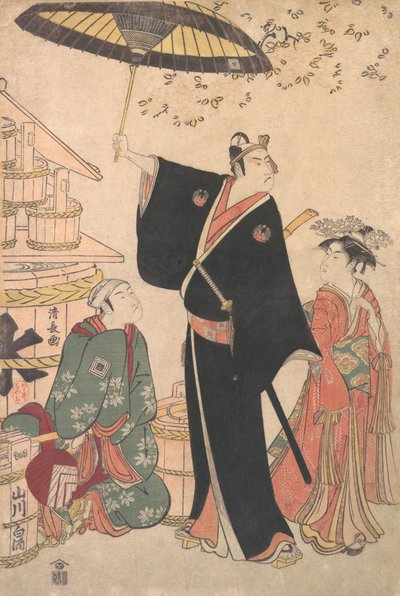 Ichikawa Yaozo III en el Papel de Sukeroku de la Obra Yukari no Edo-sakura, también conocido como..., 1784 de Torii Kiyonaga