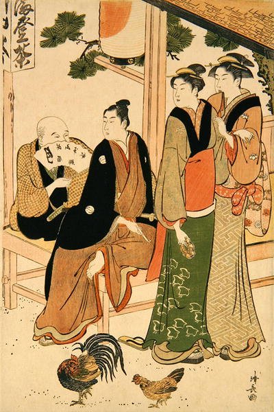 Mirándose el uno al otro de Torii Kiyonaga