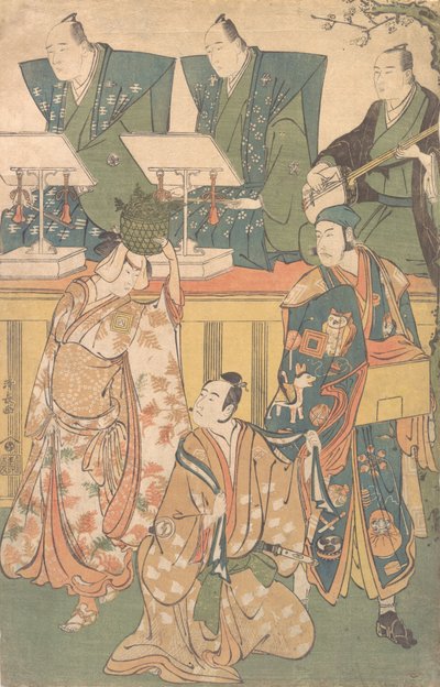 Escena de un drama de Torii Kiyonaga