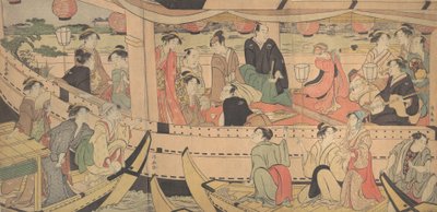 Vacaciones en el río Sumida, 1788-1790 de Torii Kiyonaga