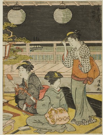 El séptimo mes (Shichigatsu), de la serie "Doce meses en el sur (Minami juni ko)" de Torii Kiyonaga