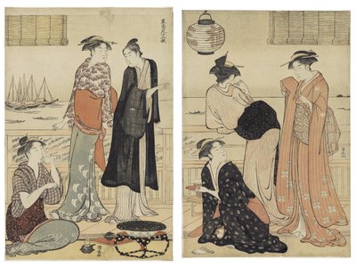 El sexto mes, de la serie Doce Meses en el Sur de Torii Kiyonaga