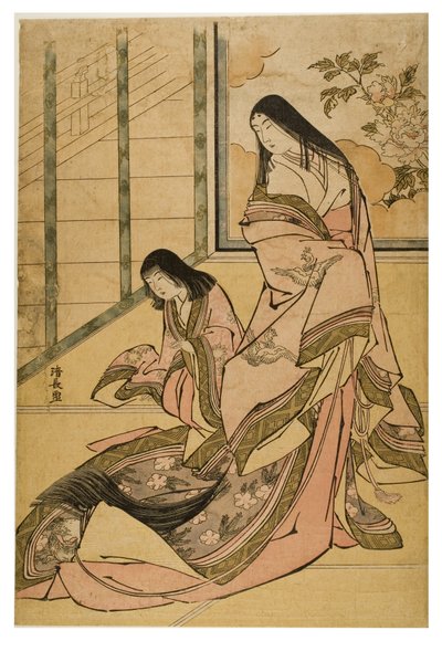La tercera princesa de una serie sin título de bellezas clásicas de Torii Kiyonaga