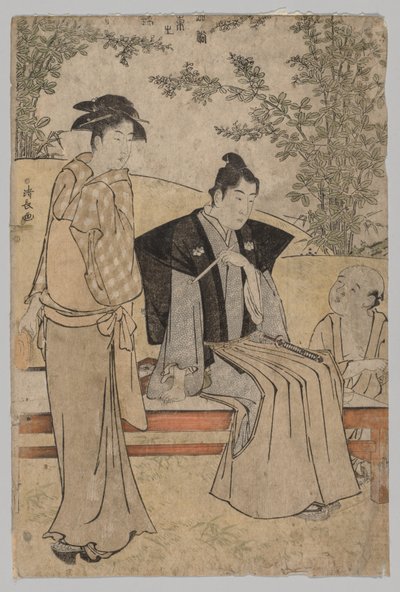 Dos amantes (de la serie Brocados del Este en Moda) de Torii Kiyonaga