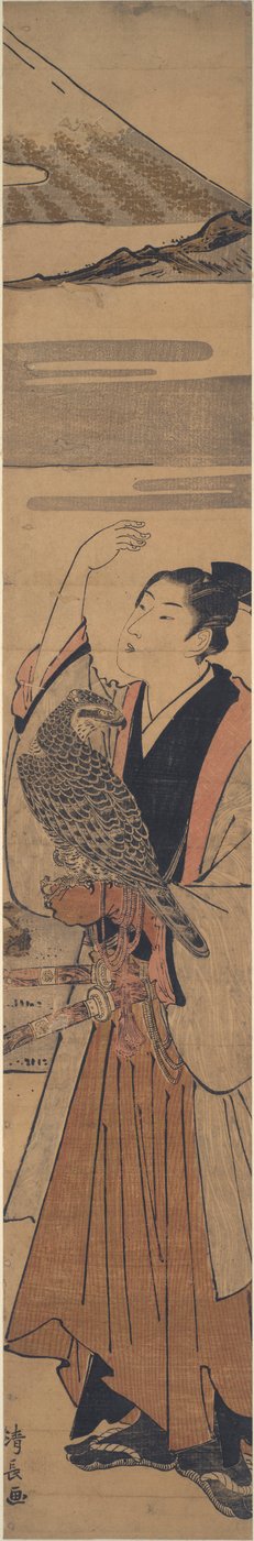 joven cetrero de Torii Kiyonaga