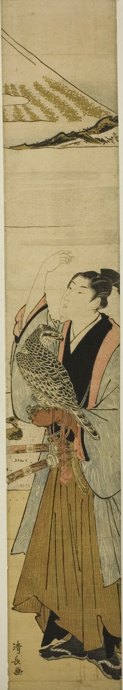 Joven con símbolos del primer sueño del año nuevo de Torii Kiyonaga