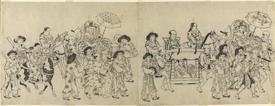 Llegada de la Embajada de Corea a Edo de Torii Kiyonobu I