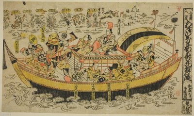 Ocho escenas de Kanazawa: La danza de Asahina y Umejumaru de Torii Kiyonobu I
