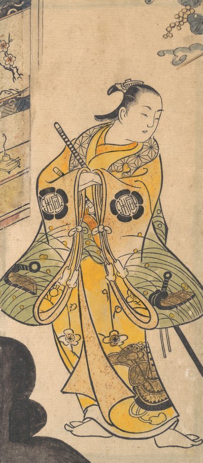 Actor como un joven samurái, ca. 1735 de Torii Kiyotada