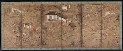 Otoño en las montañas, 1600s de Tosa School