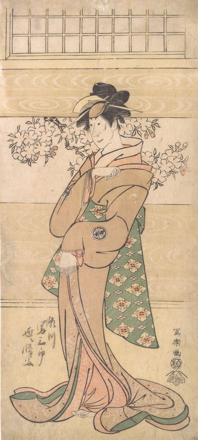 Actor Segawa Tomisaburo II como la geisha Asaka, 1794-95 de Toshusai Sharaku