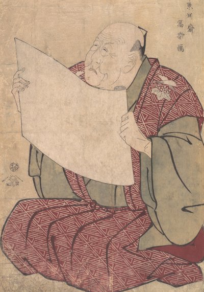 Miyako Dennai III, el director de escena del Teatro Metropolitano Miyako-za de Toshusai Sharaku