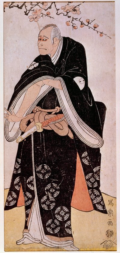 Representación del actor Arashi Toyozo alrededor de 1794. Estampa japonesa de Sharaku Toshusai (activo 1794 - 1795). París, Museo Guimet, Museo Nacional de Artes Asiáticas de Toshusai Sharaku