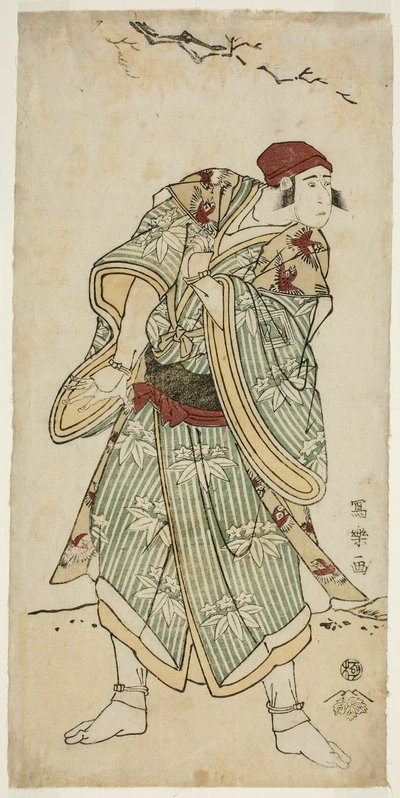 El actor Ichikawa Yaozo III como el vendedor de gorriones Bunji Yasukata de Toshusai Sharaku