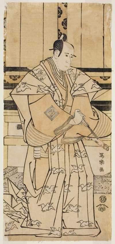 El actor Ichikawa Yaozo III como Soga no Juro Sukenari (Sandai-me Ichikawa Yaozo no Soga no Juro Sukenari) de Toshusai Sharaku